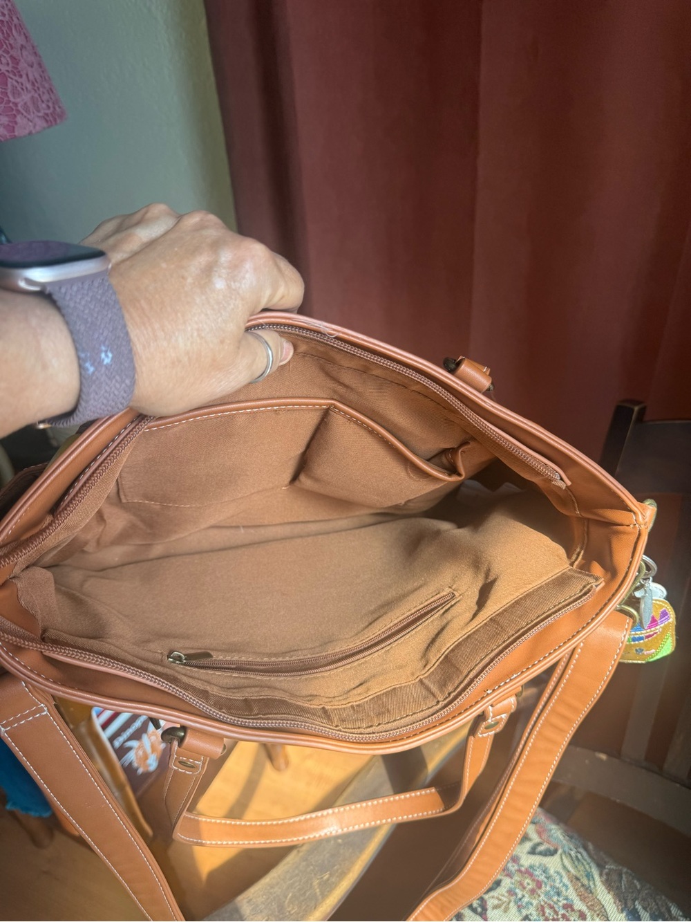 The Bradford Exchange Brown Multi-Color Disney Character Shoulder Bag - Picture 6 of 7